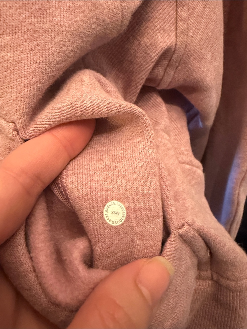 XS/S lululemon athletica Dusty Rose Half-Zip Scuba - Picture 3 of 4